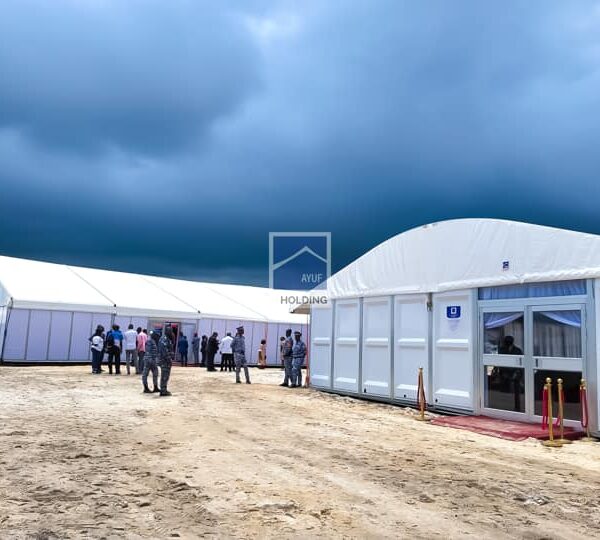 Ayuf Holding Côte d’Ivoire – expert en bâtiments modulaires, structures temporaires et solutions événementielles